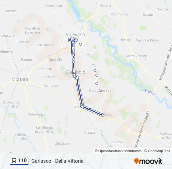 110  Line Map