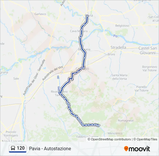 120  Line Map