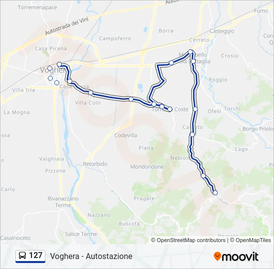 127  Line Map