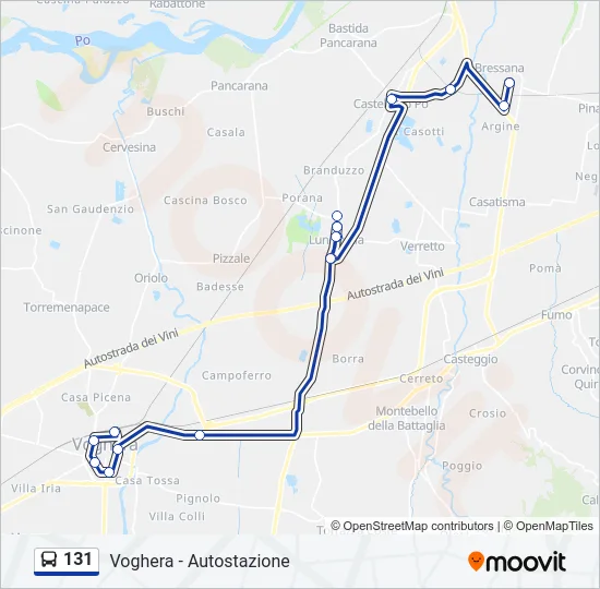 131  Line Map