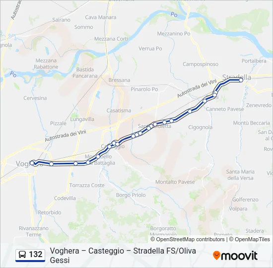 132  Line Map