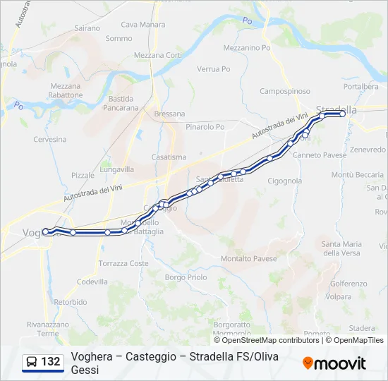132  Line Map