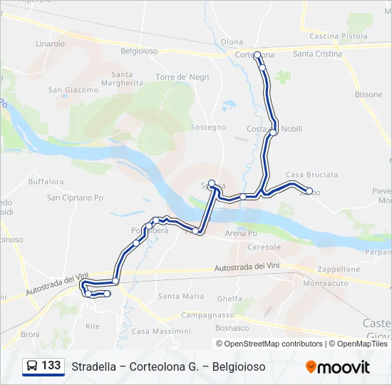 133  Line Map