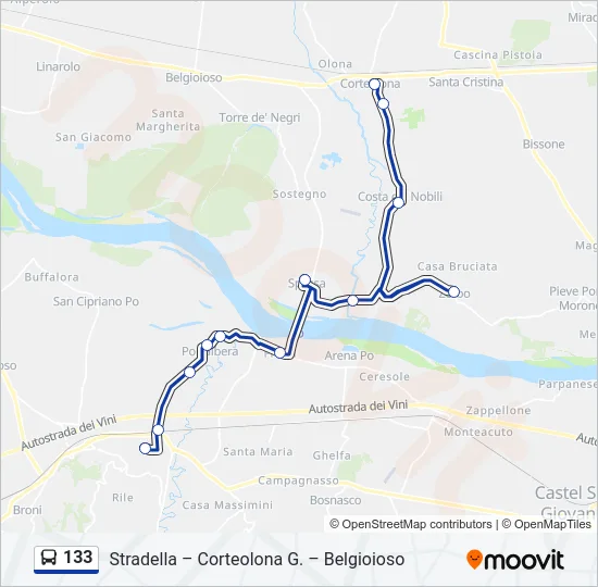 133  Line Map