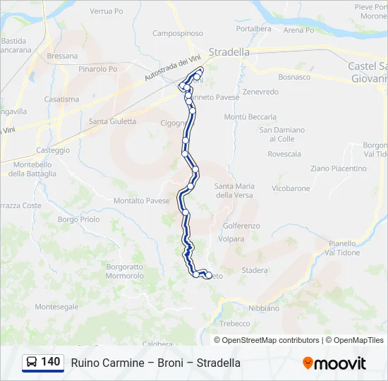 140  Line Map
