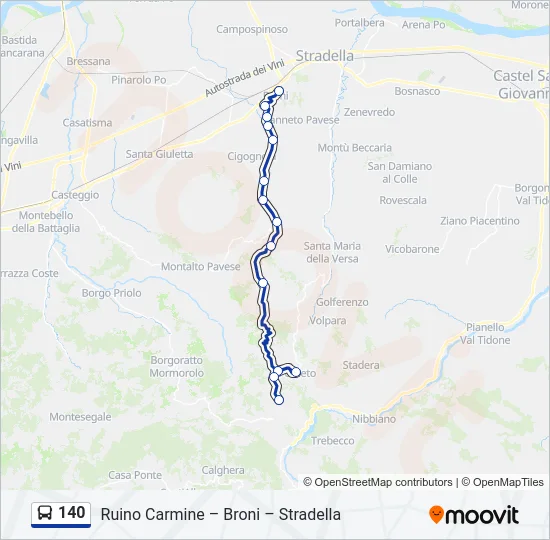 140  Line Map