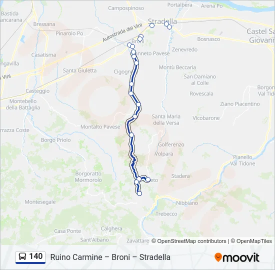140  Line Map
