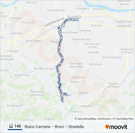 140  Line Map