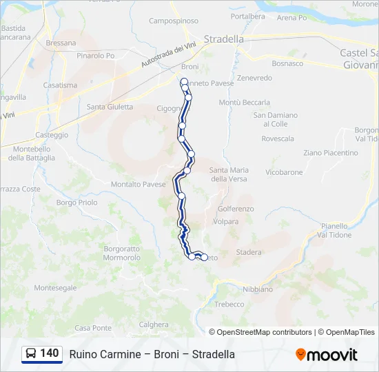 140  Line Map