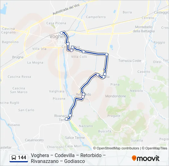 144  Line Map