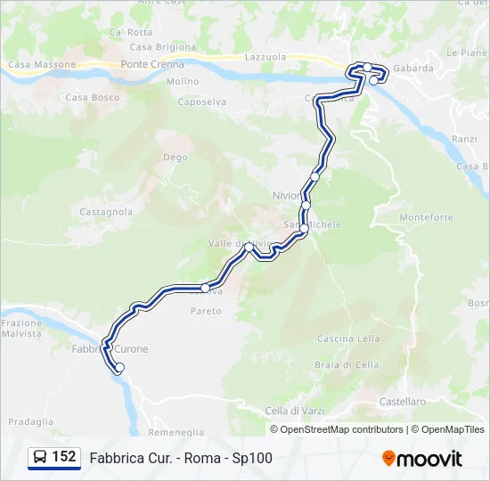 152  Line Map