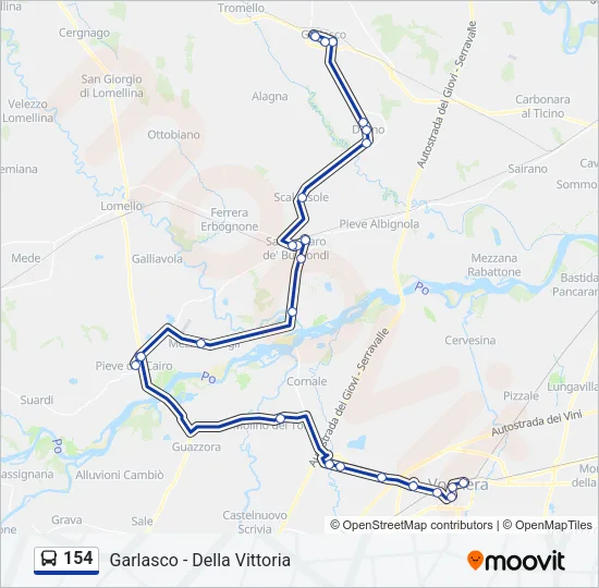 154  Line Map