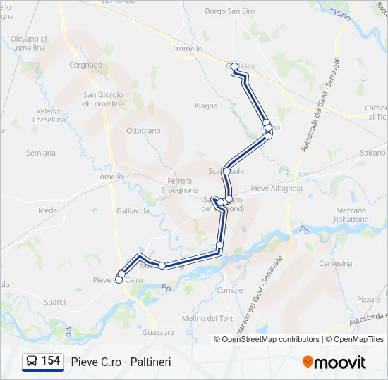 154  Line Map