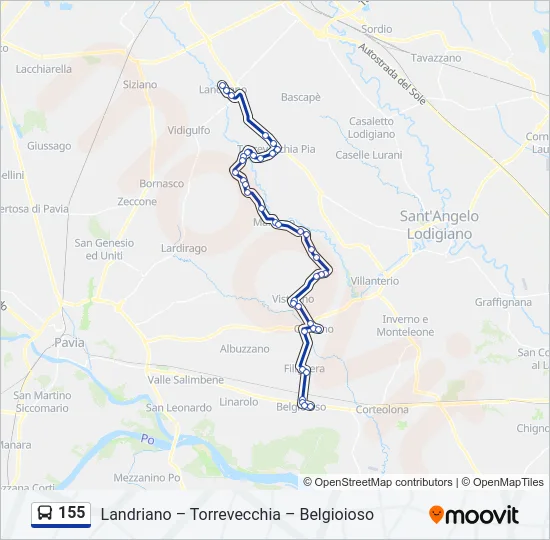 155  Line Map