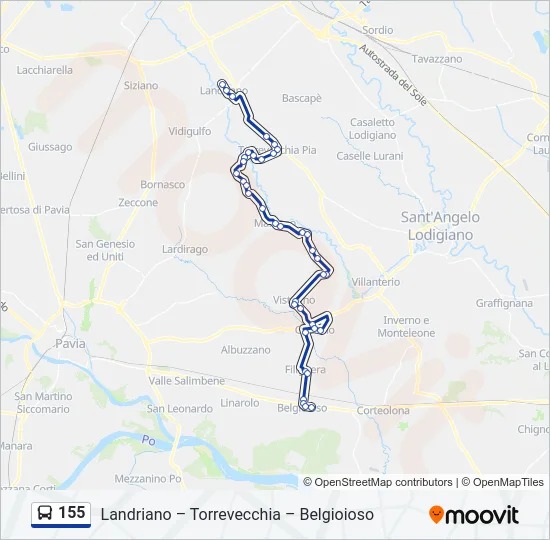 155  Line Map