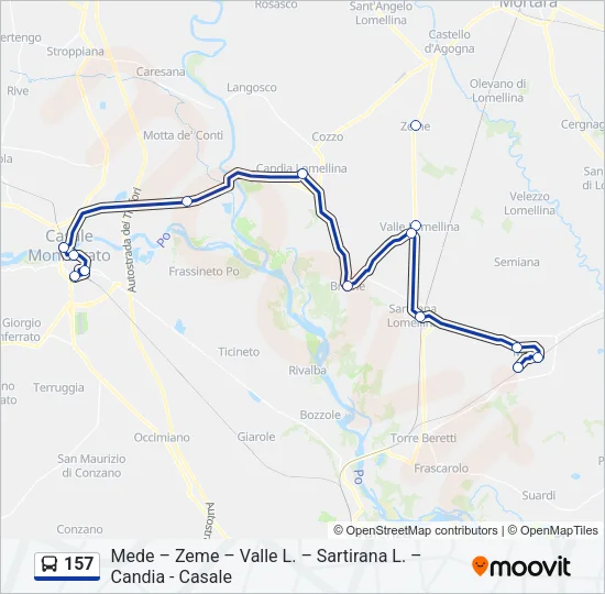 157  Line Map
