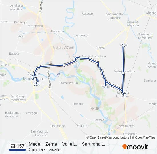 157  Line Map