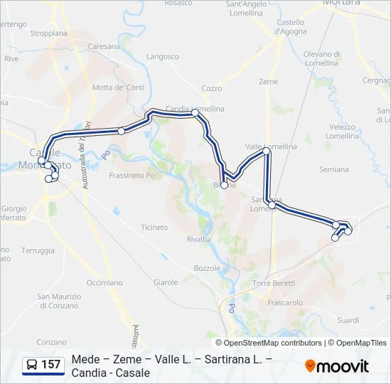 157  Line Map