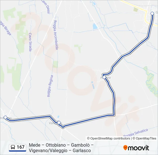167  Line Map