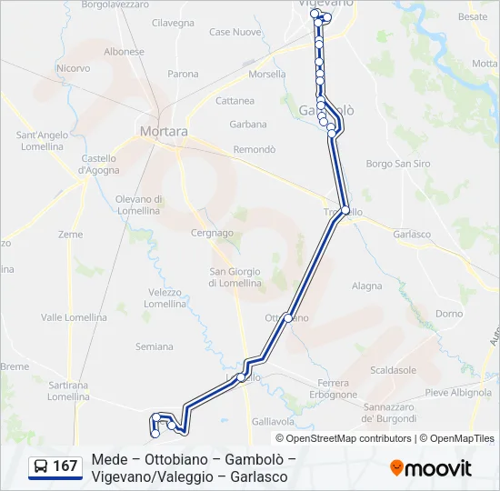 167  Line Map