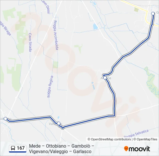 167  Line Map