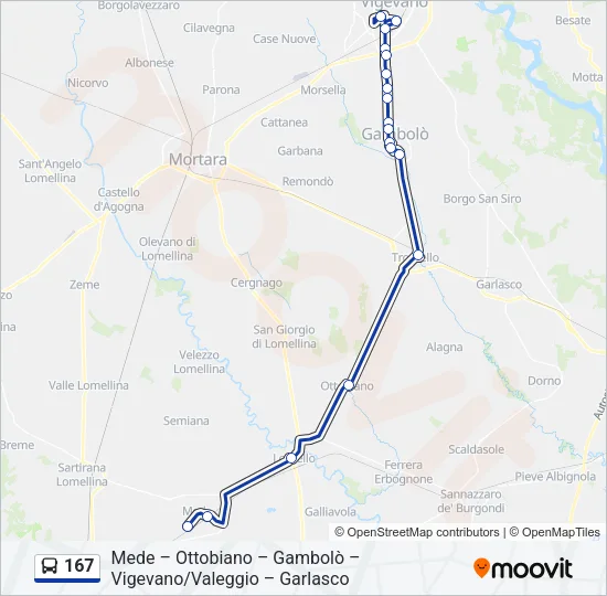 167  Line Map