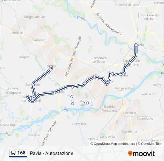 168  Line Map