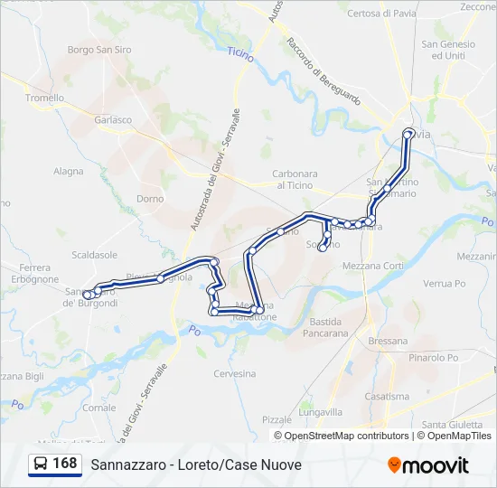 168  Line Map