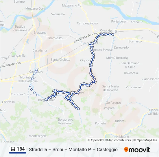 184  Line Map