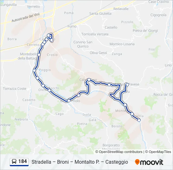184  Line Map