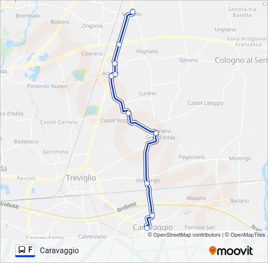 F Bus Line Map