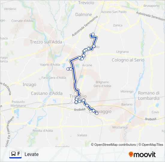 F Bus Line Map