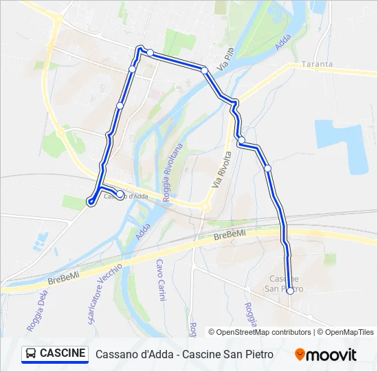 CASCINE Bus Line Map