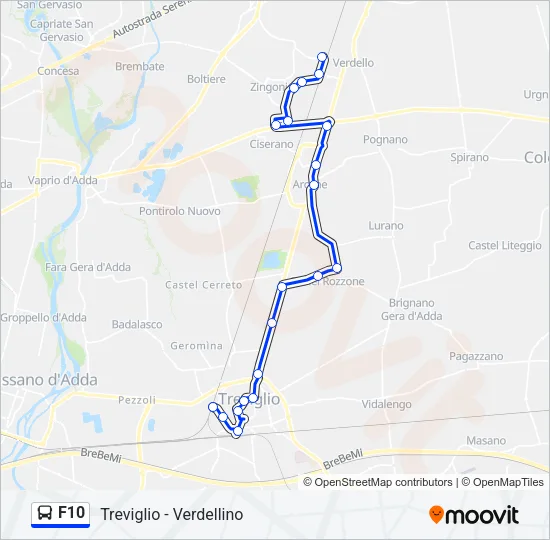 F10 Bus Line Map