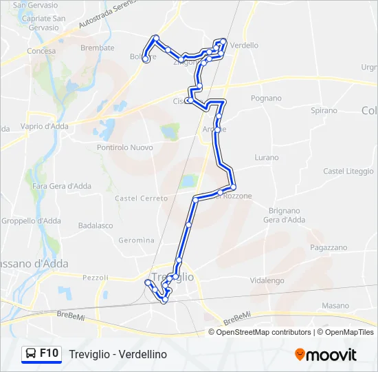 F10 Bus Line Map