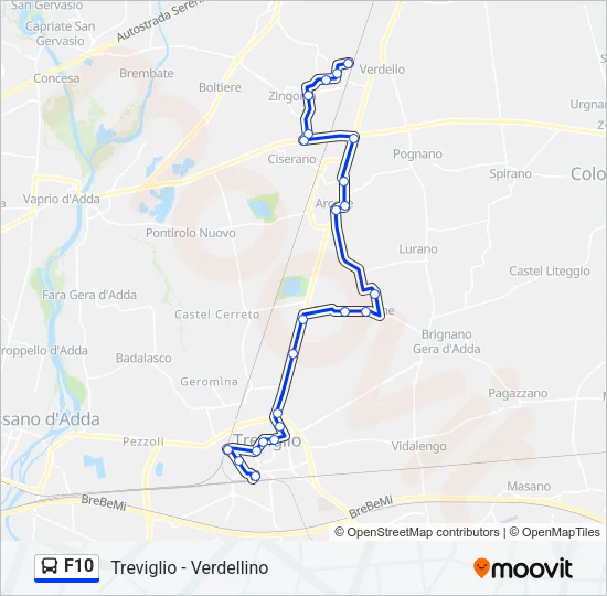 F10 Bus Line Map