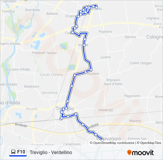 F10 Bus Line Map
