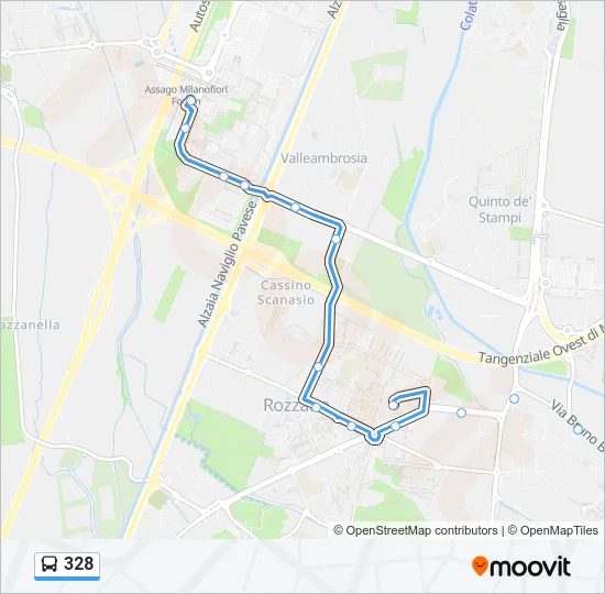 328 Bus Line Map