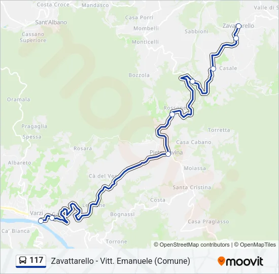 117  Line Map