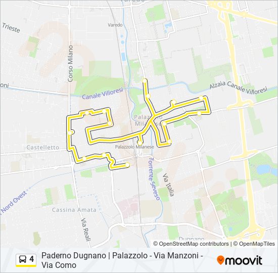 4 bus Line Map