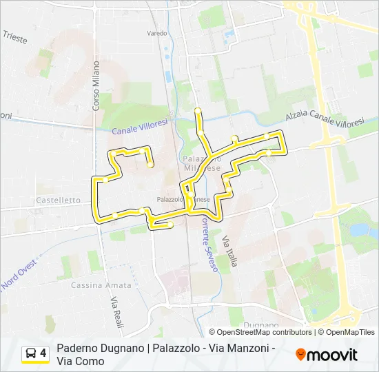 4 Bus Line Map