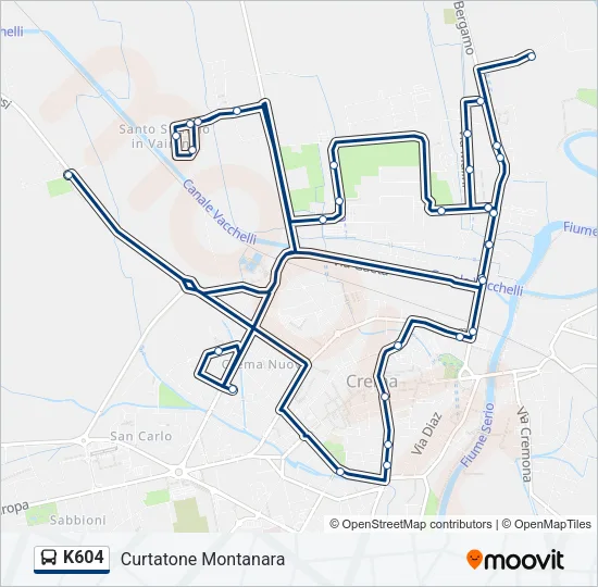 K604 Bus Line Map