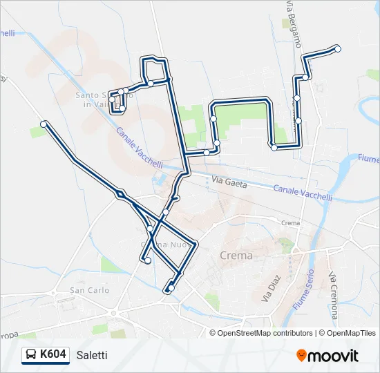 K604 Bus Line Map