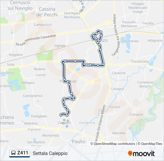 Z411  Line Map