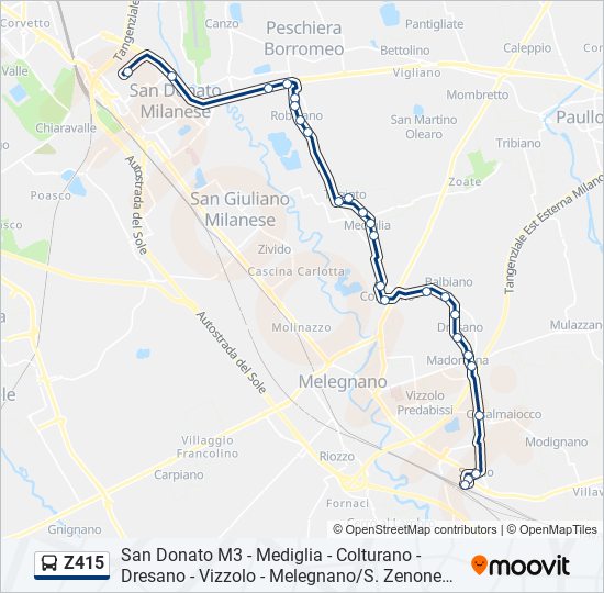 Z415  Line Map
