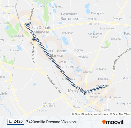 Percorso linea  Z420