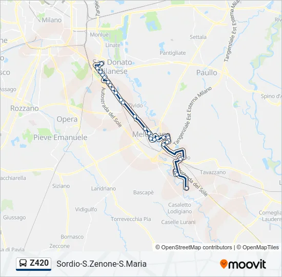 Z420 Bus Line Map