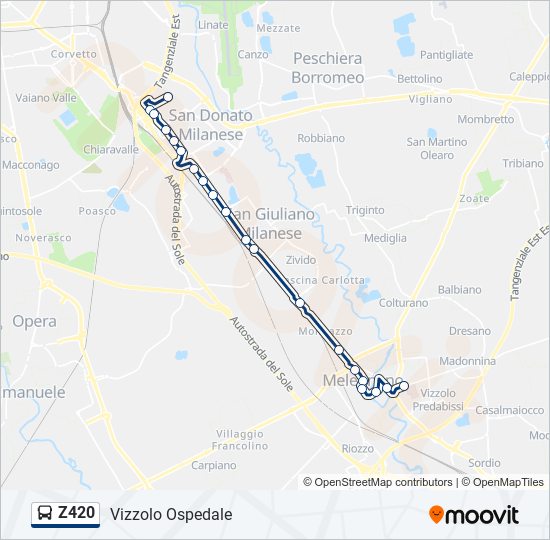 Percorso linea  Z420