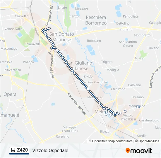 Z420 Bus Line Map