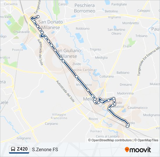 Z420 bus Line Map